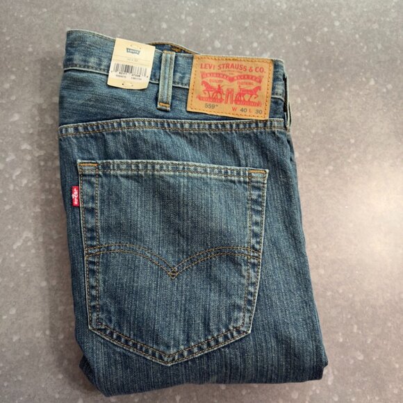 Levi’s 559 Relaxed Straight Jeans – Size 40x30 - Picture 2 of 13